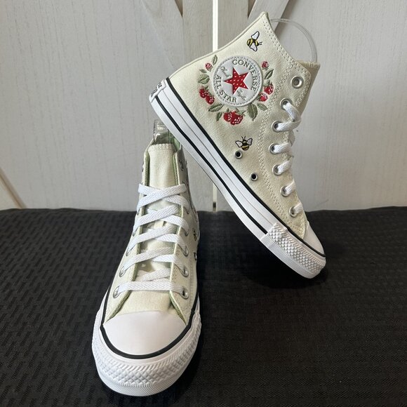 Limited Edition Converse Chuck Taylor All Star Hi Berry Buzz Sneakers - Picture 4 of 12